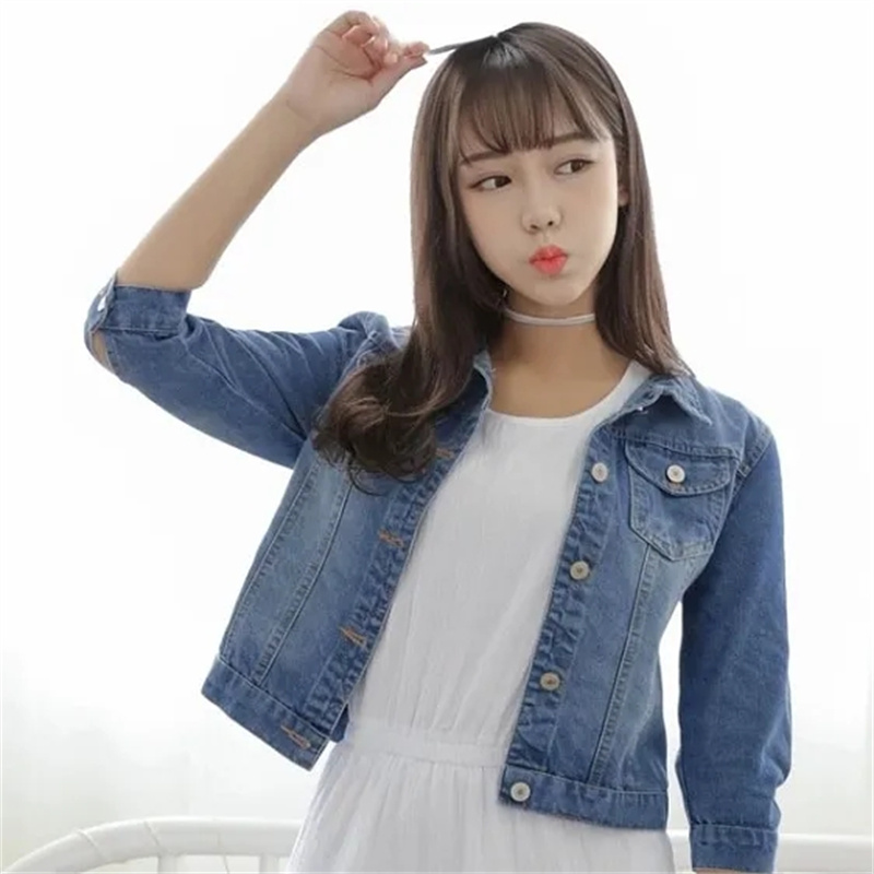 Down Jacket Packable - Denim Jacket Women Half Sleeve Jean