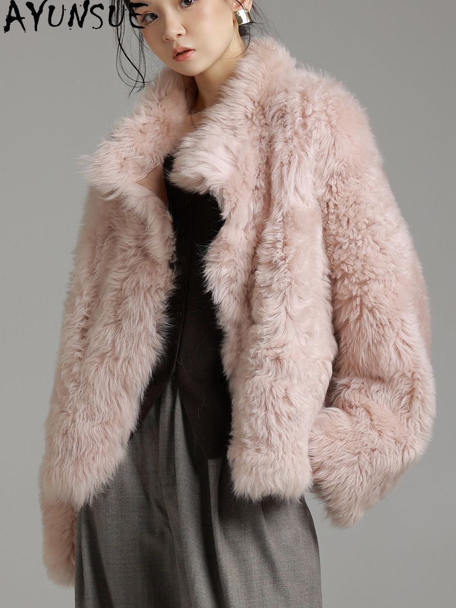 AYUNSUE Natural Tuscany Sheeps - Wool Coat Peacoat recension och pris