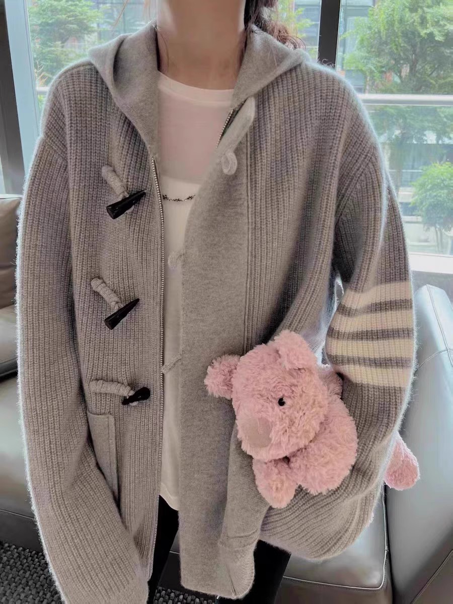 TB knitted cardigan women's ho - Wool Coat Peacoat recension och pris