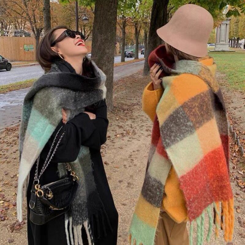 NEW Luxury Winter Thick Warm S - Shawl Wrap Winter recension och pris