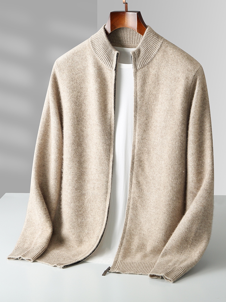 100% Merino Wool Men's Knitwea - Wool Coat Peacoat recension och pris