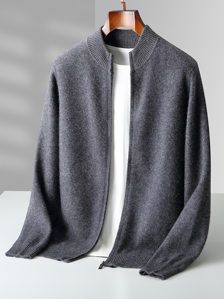 100% Merino Wool Men's Knitwea - Wool Coat Peacoat recension och pris