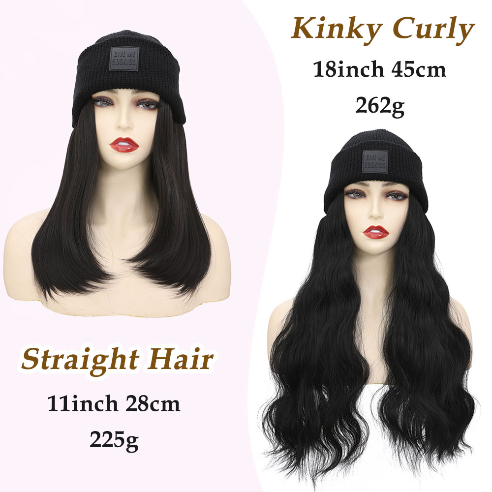 S-noilite Synthetic Hat Wig Be - Knit Beanie Hat Warm recension och pris