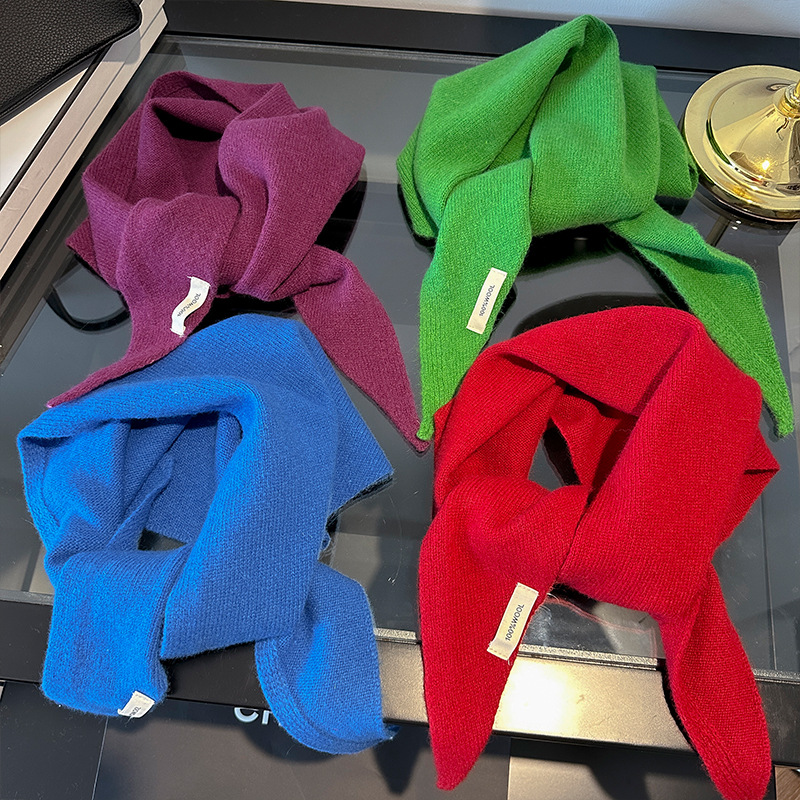 100% Wool Korean Style Knitted - Shawl Wrap Winter recension och pris