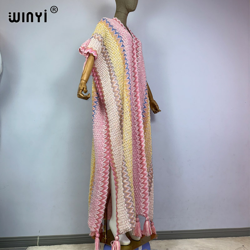 WINYI woman Winter tassel Knit - Wool Coat Peacoat recension och pris