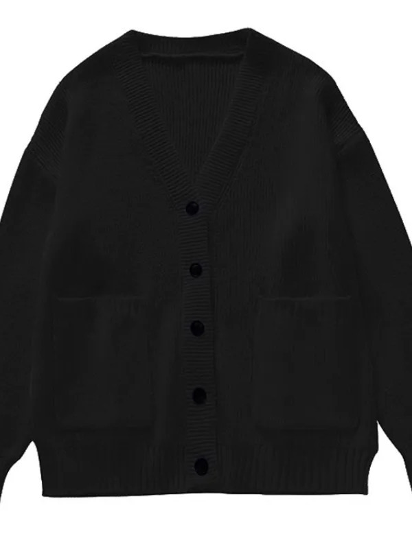 Loose Cardigan Women Long Slee - Wool Coat Peacoat recension och pris