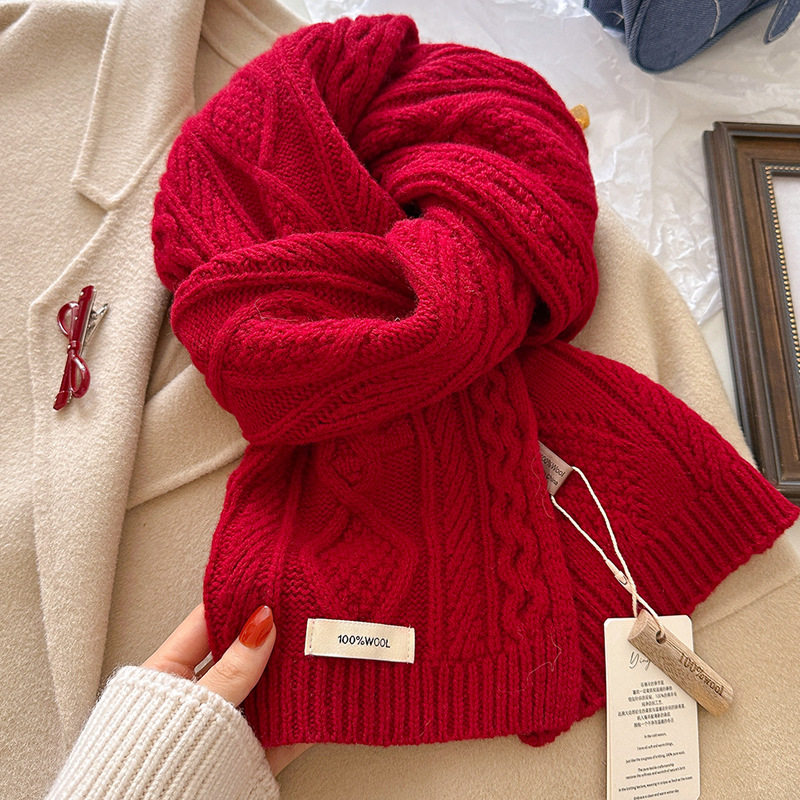 Luxury 100% Wool Scarf Women M - Shawl Wrap Winter recension och pris