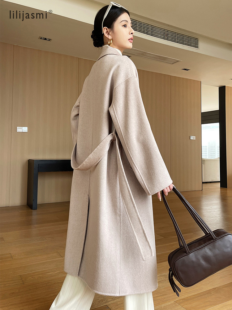 Notch Lapel Wool Coat Drop-Sho - Wool Coat Peacoat recension och pris