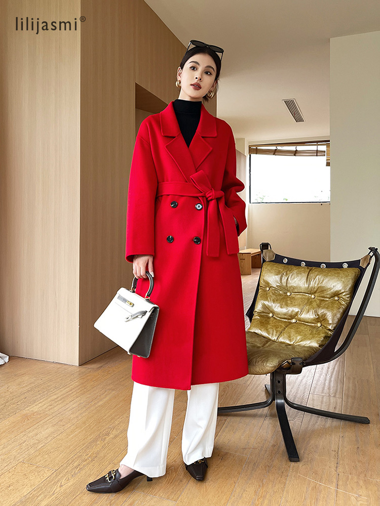 Notch Lapel Wool Coat Drop-Sho - Wool Coat Peacoat recension och pris
