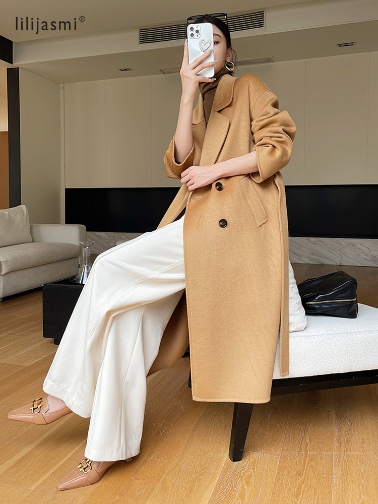 Notch Lapel Wool Coat Drop-Sho - Wool Coat Peacoat recension och pris