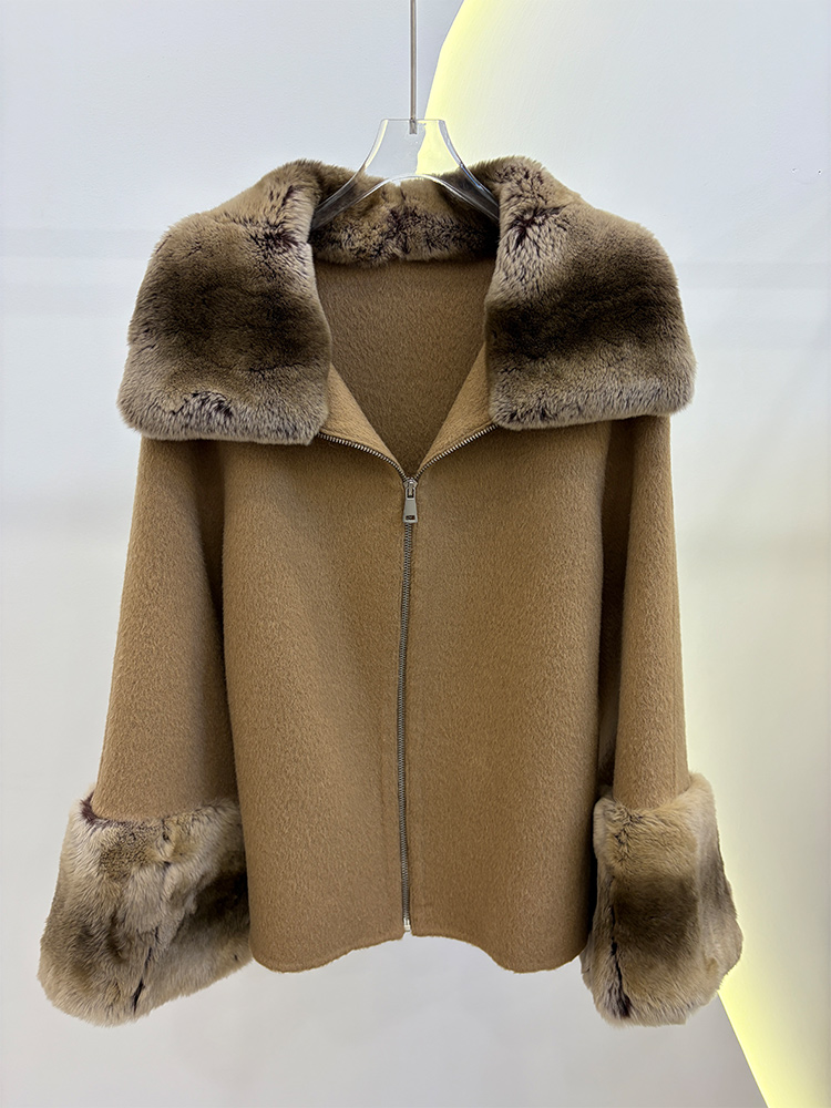 2026 Winter Women's Real Natur - Wool Coat Peacoat recension och pris