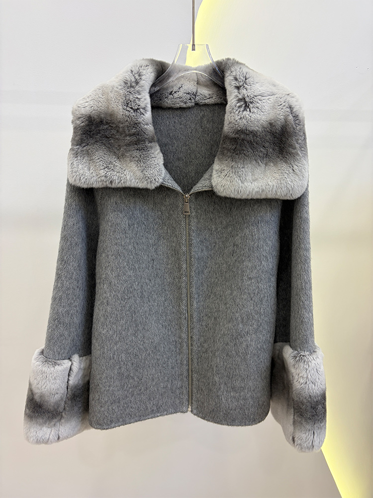 2026 Winter Women's Real Natur - Wool Coat Peacoat recension och pris