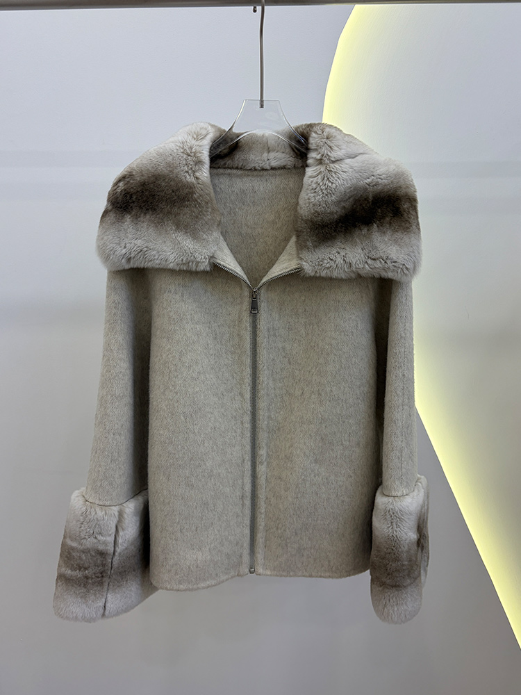 2026 Winter Women's Real Natur - Wool Coat Peacoat recension och pris